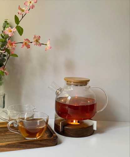 وارمر قوری چوب گردو نیموود