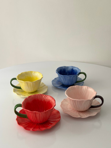 فنجان نعلبکی چای خوری پوپک وارداتی