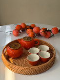 ست دمنوش خوری جعبه کادویی خرمالو